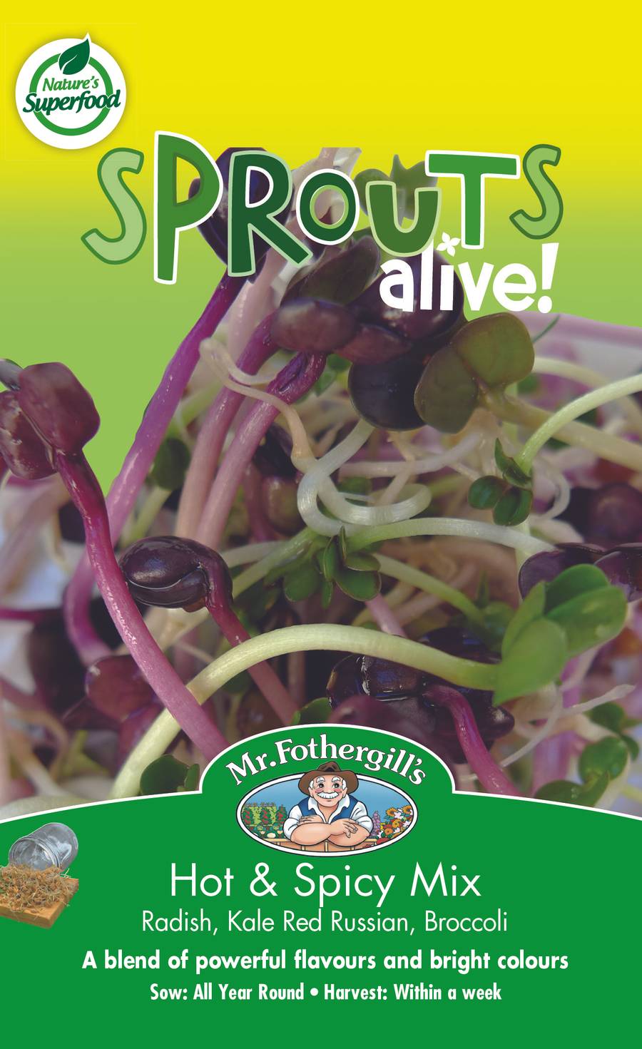 Seeds D Sprouts Alive Hot And Spicy Mixed