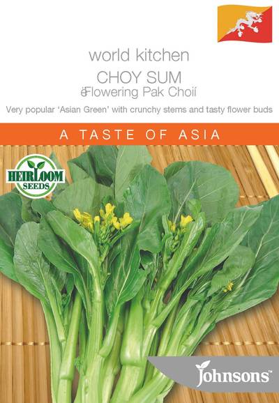 Seeds B World Kitchen Choy Sum Flowering Pak Choi