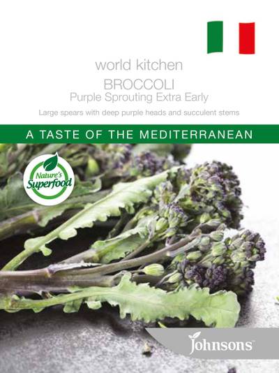 Seeds C World Kitchen Broccoli Purple Sprouting Extra Early