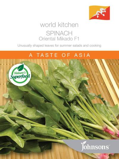 Seeds C World Kitchen Spinach Oriental Mikado