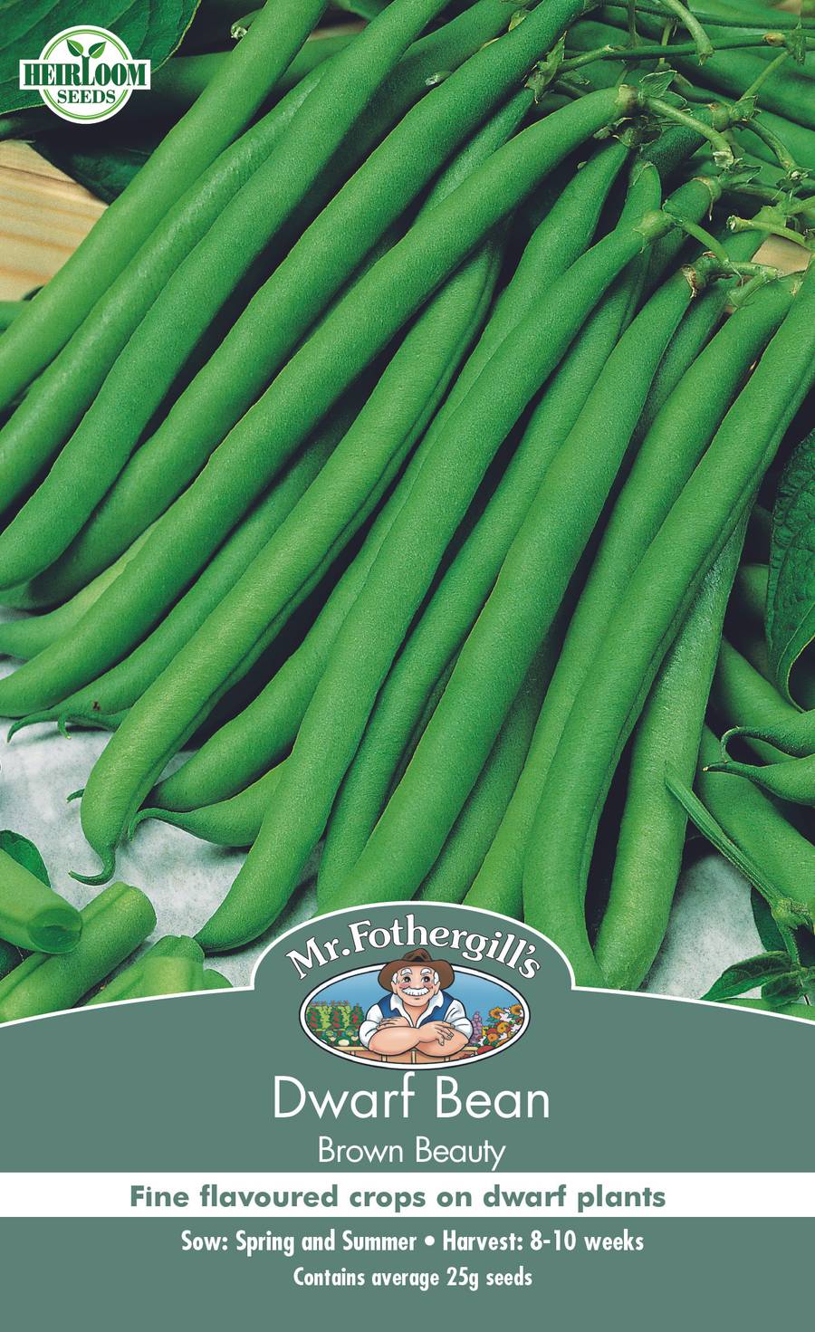 Seeds B Dwarf Bean Brown Beauty