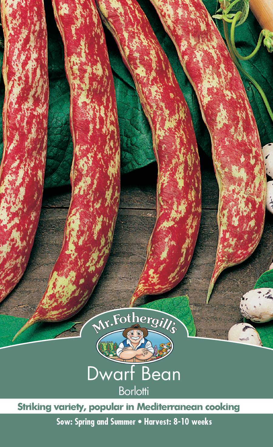 Seeds C Dwarf Bean Borlotti