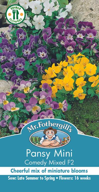 Seeds C Mini Pansy Comedy Mixed