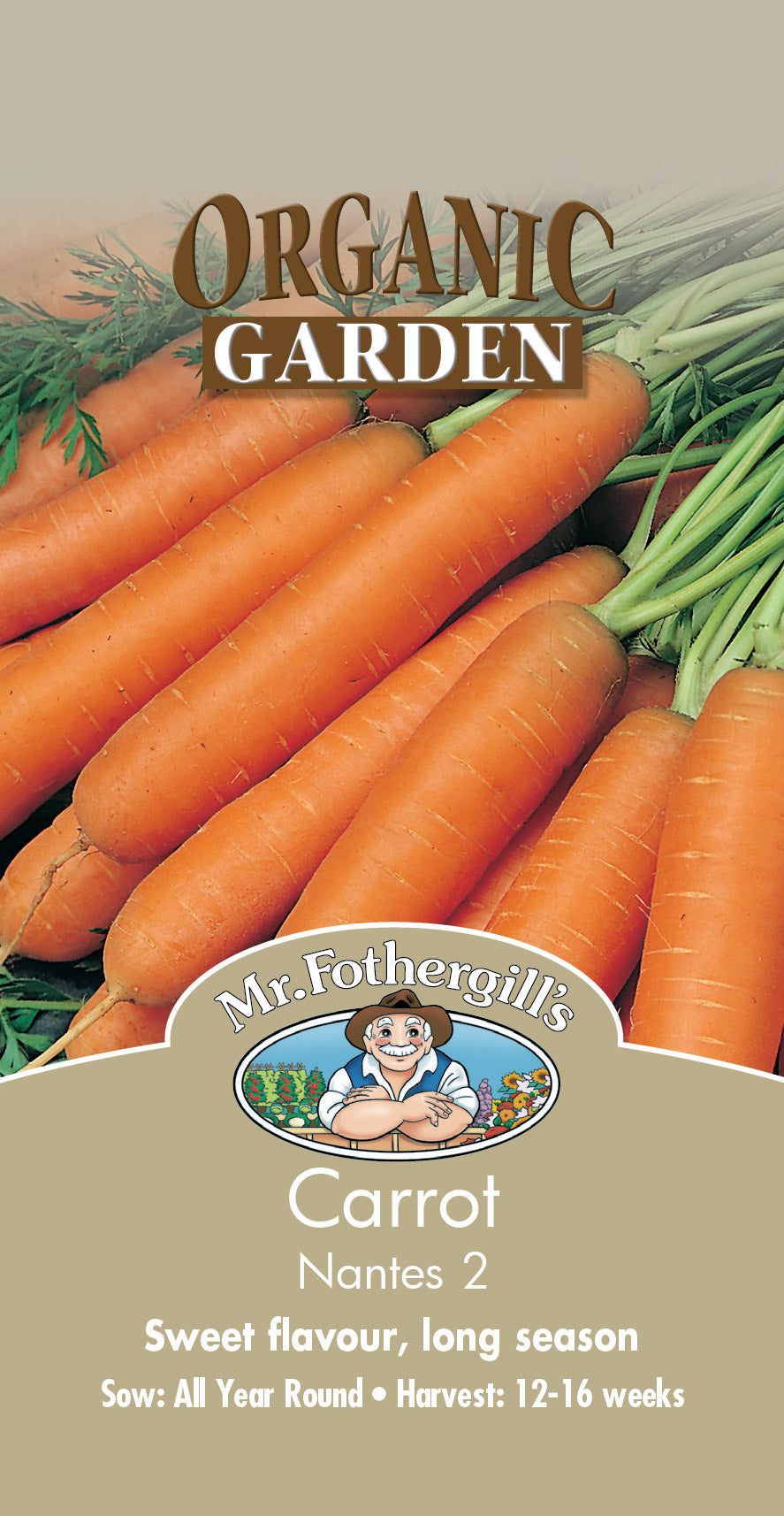 Seeds D Carrot Early Nantes Organic