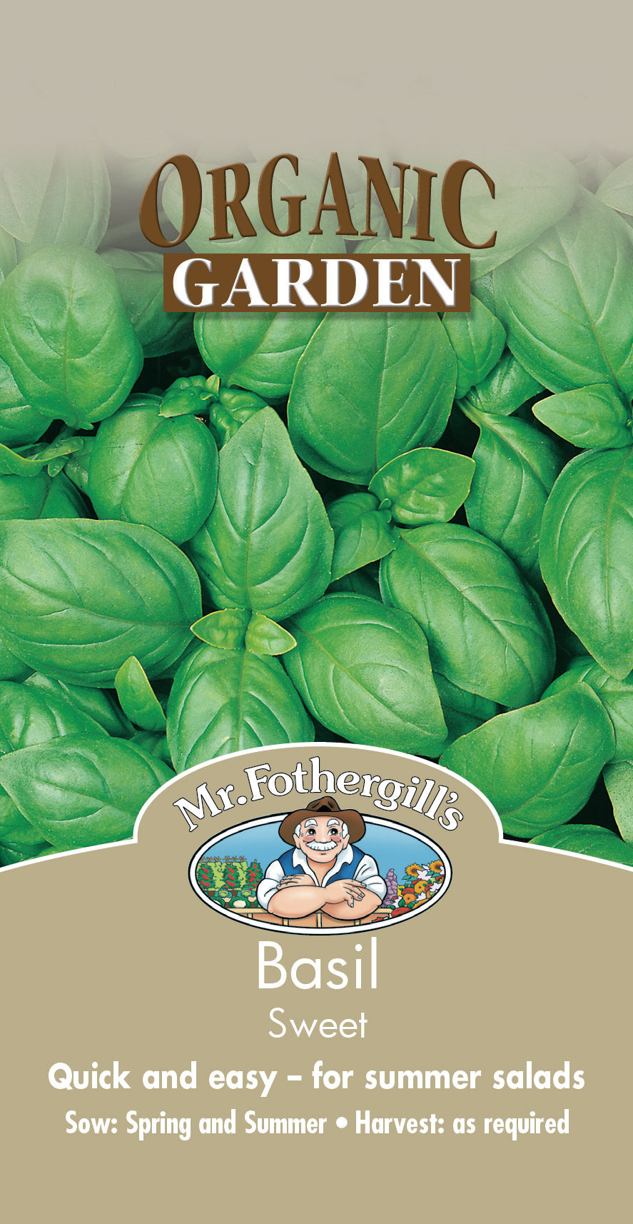 Seeds D Basil Sweet Genovase Organic