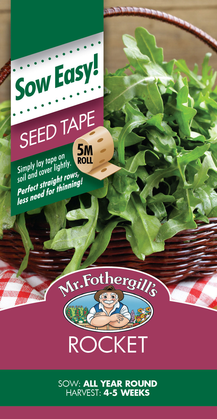 Seeds D Rocket Seed Tape