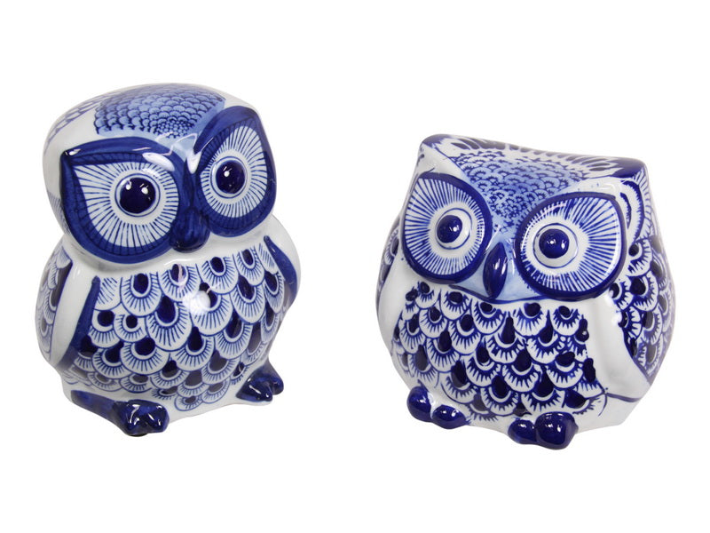 Blue Willow Owl