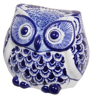 Blue Willow Owl