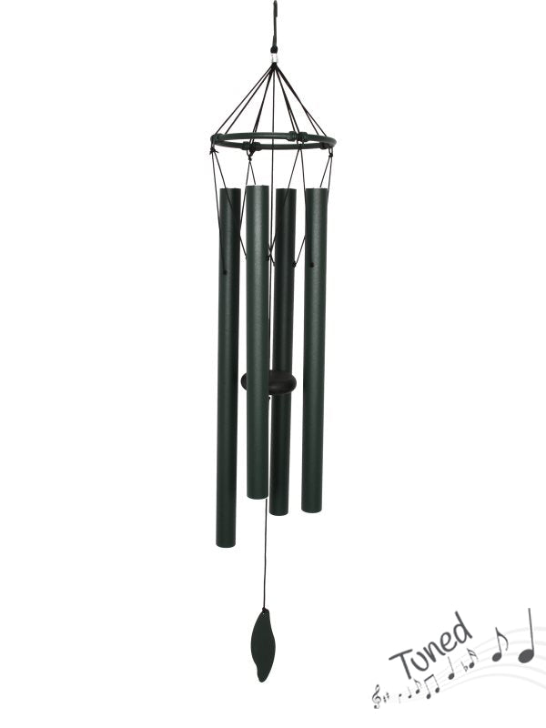 Wind Chime - Forest Green - 4-Tubes Tuned Metal