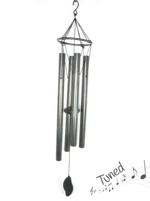 Wind Chime - Silver - 4-Tubes Tuned Metal