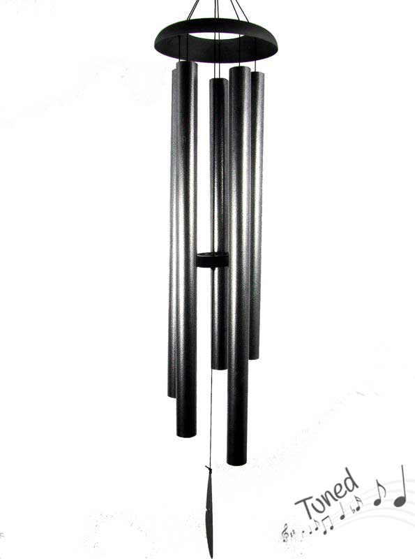Wind Chime - Silver - 5-Tubes Tuned Metal