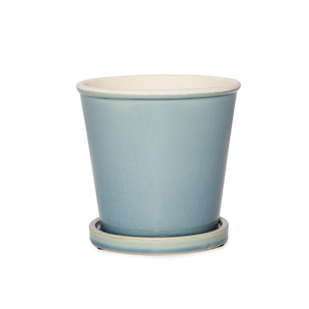 Kaba Pot with Saucer - Blue