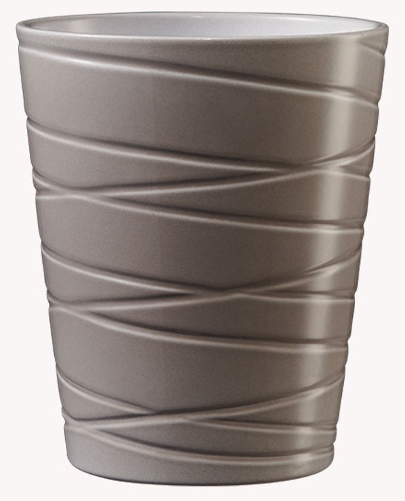 Singapur Cover Pot Shiny White