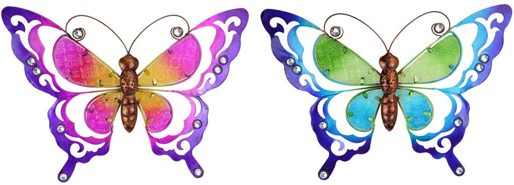 Butterfly Metal Glass Wall Art