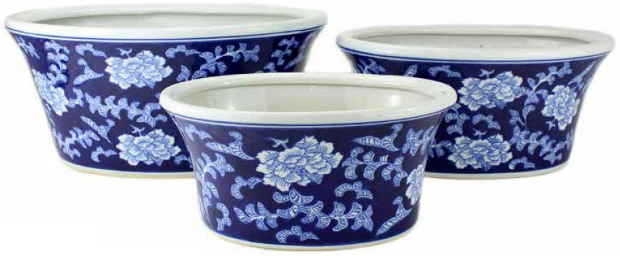 Oval Pot With Saucer Grace