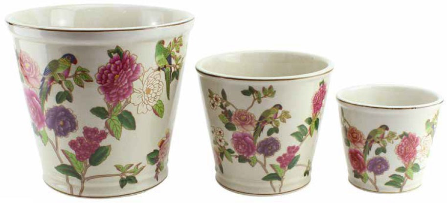 Round Pot Les Pivoines