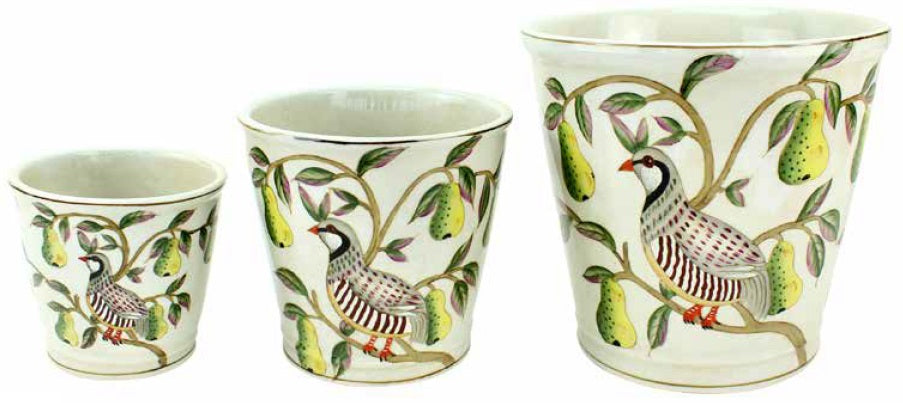Round Pot Les Perdrix