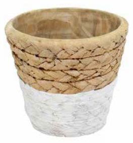 Tiny Basket Weave Pot