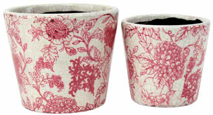 Rustic Round Pot Rose