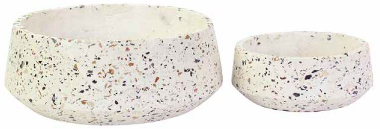 Ravi Terrazzo Bowl Calm White