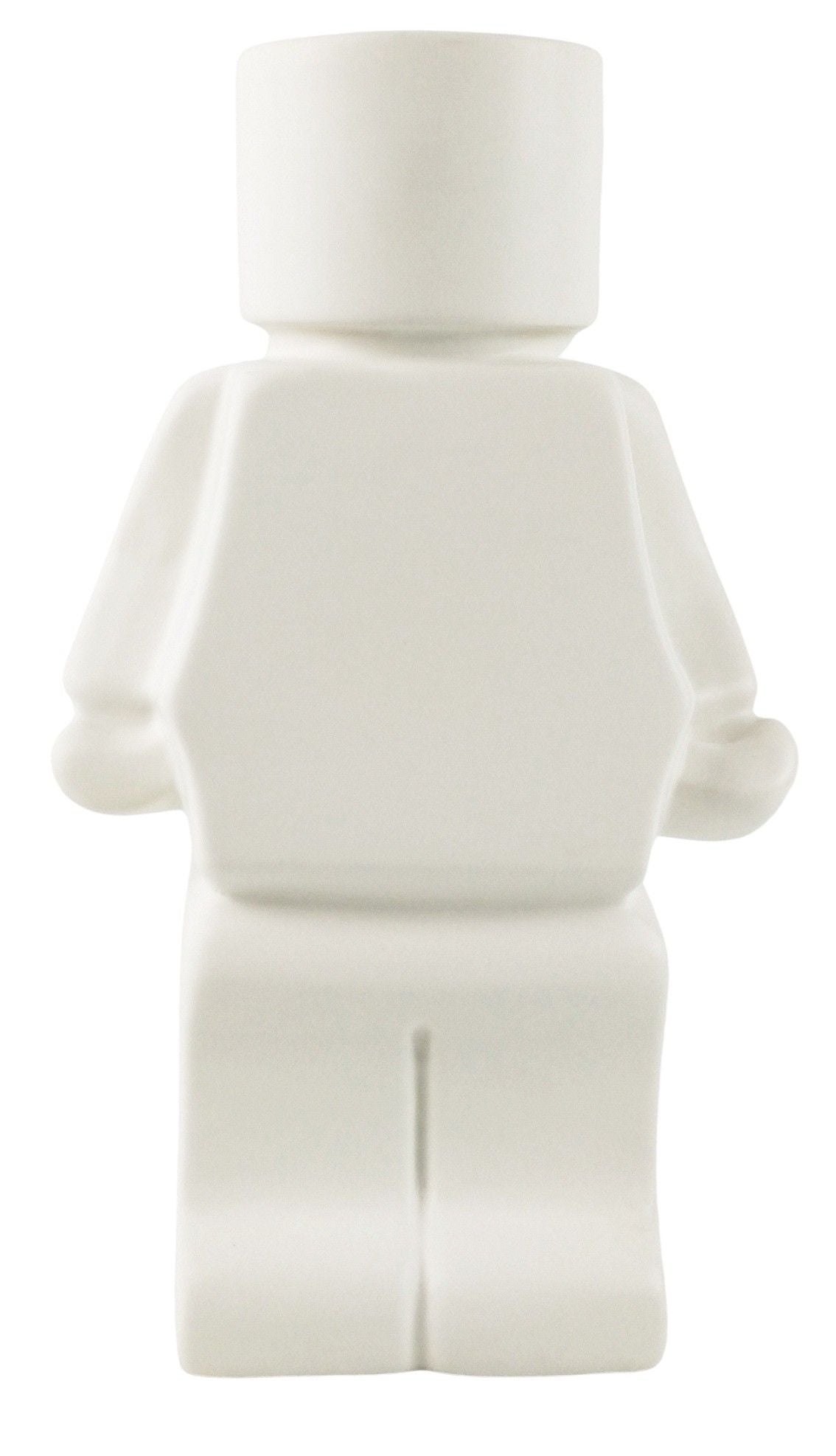 Block Man Planter White