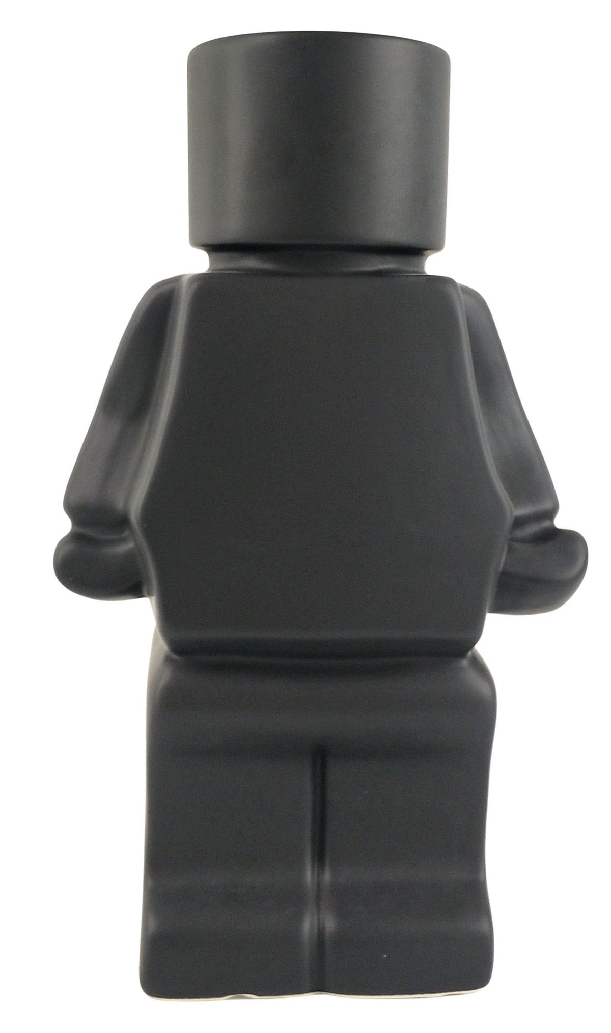 Block Man Planter Black