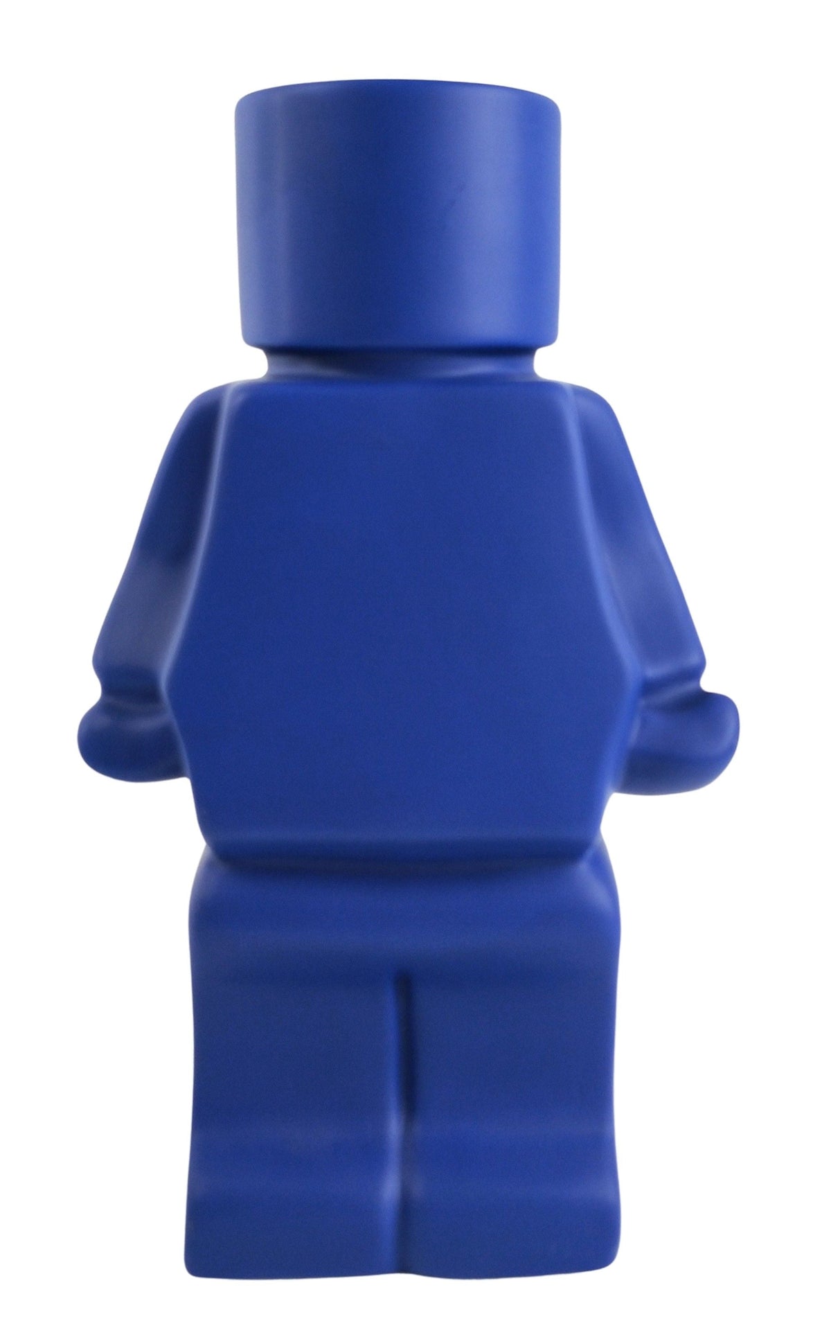 Block Man Planter Blue