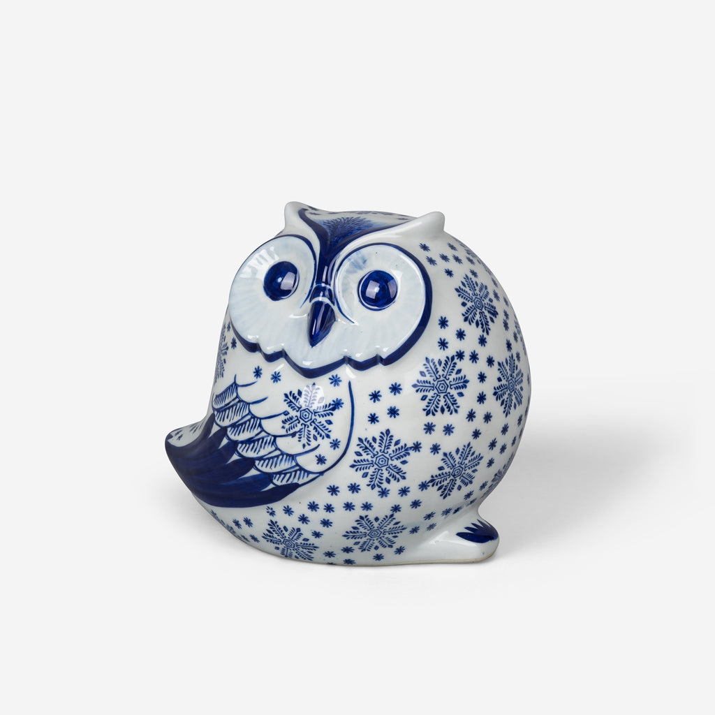 Blue And White Owl