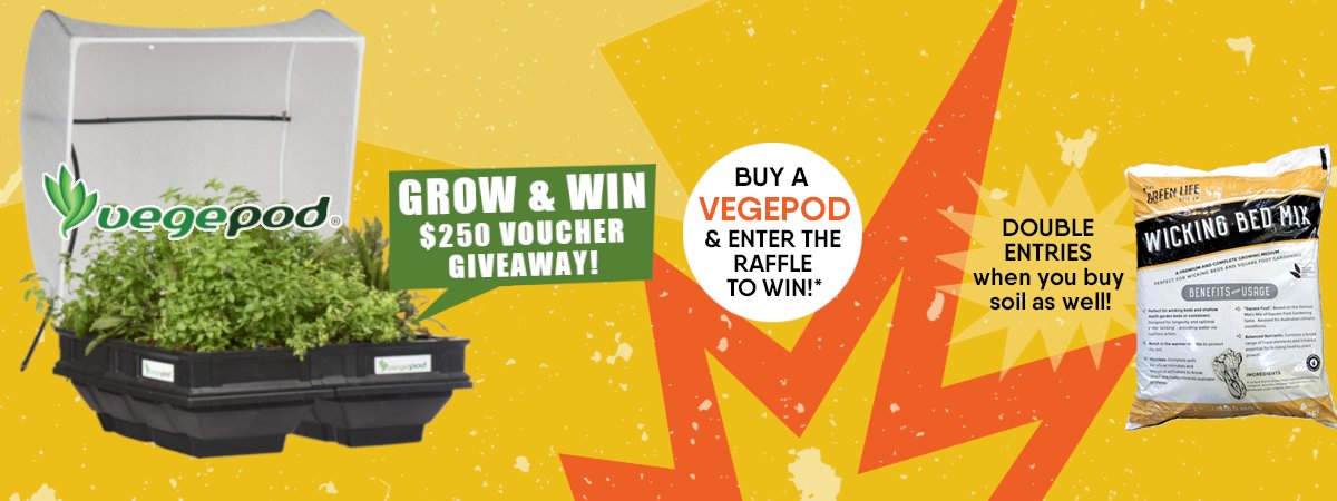 "Grow & Win" $250 Voucher Giveaway Vegepod Promotion
