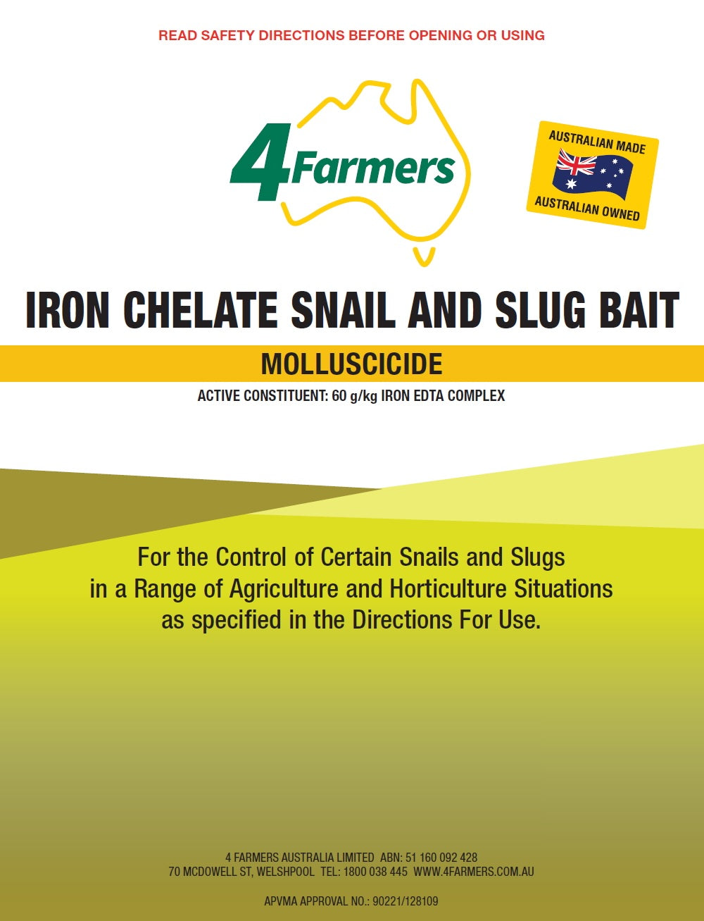 Iron Chelate Snail Bait