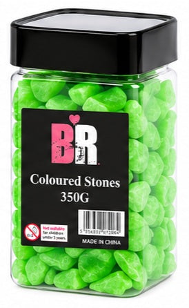 Coloured Stones - Lime Green