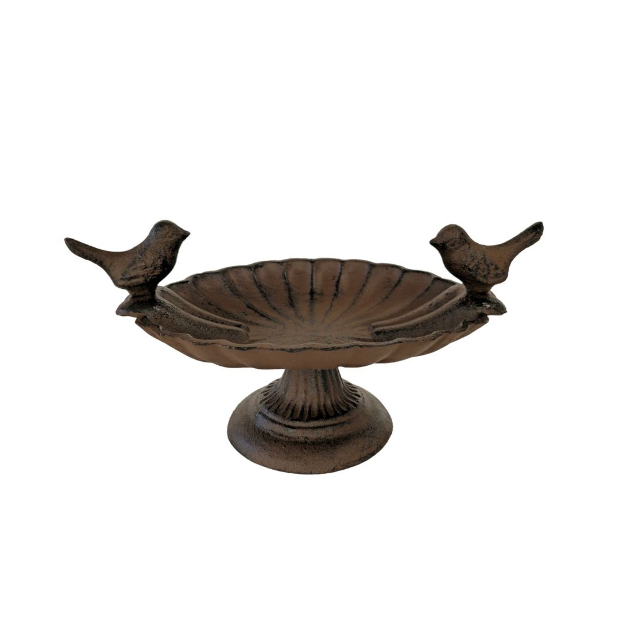 Cast Iron Birdfeeder with Two Birds - Stand