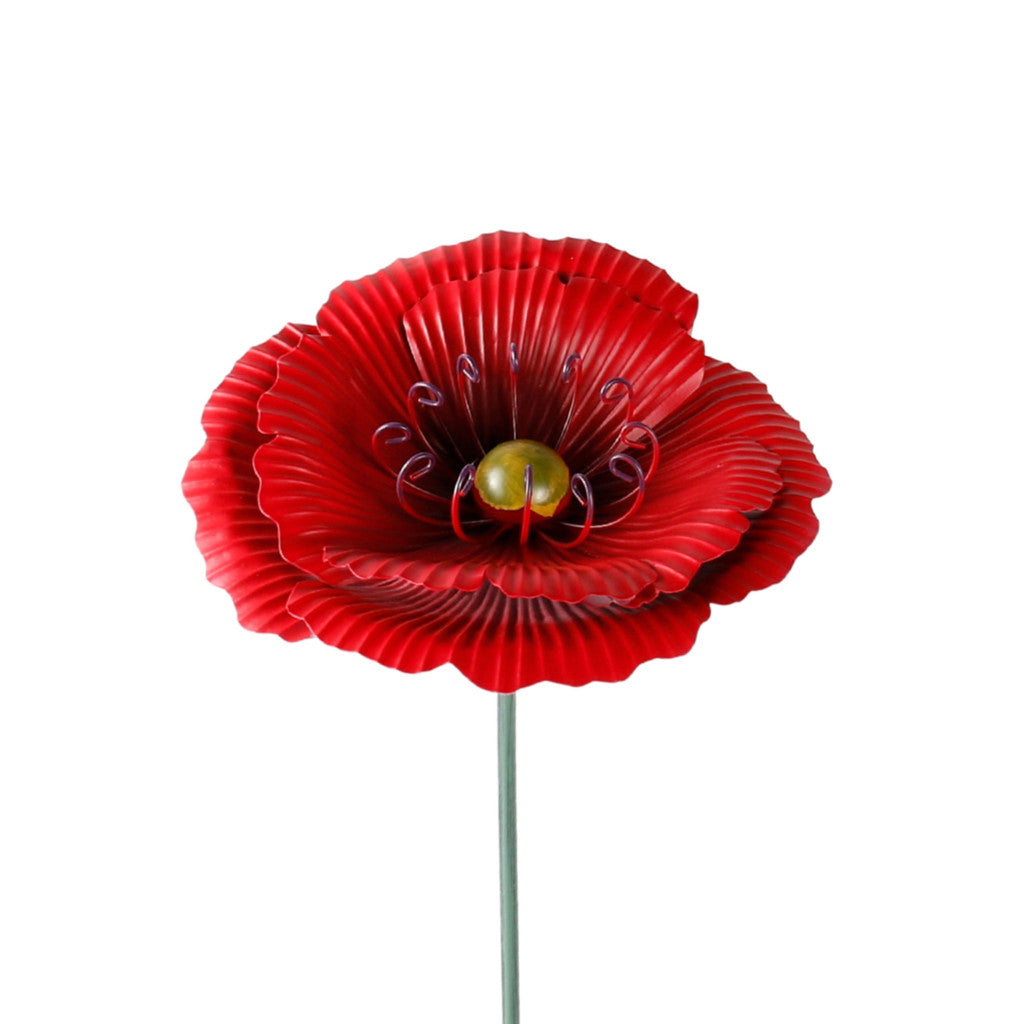 Red Poppy - Garden Stake