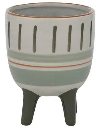 RYLEE CERAMIC FOOTED POT