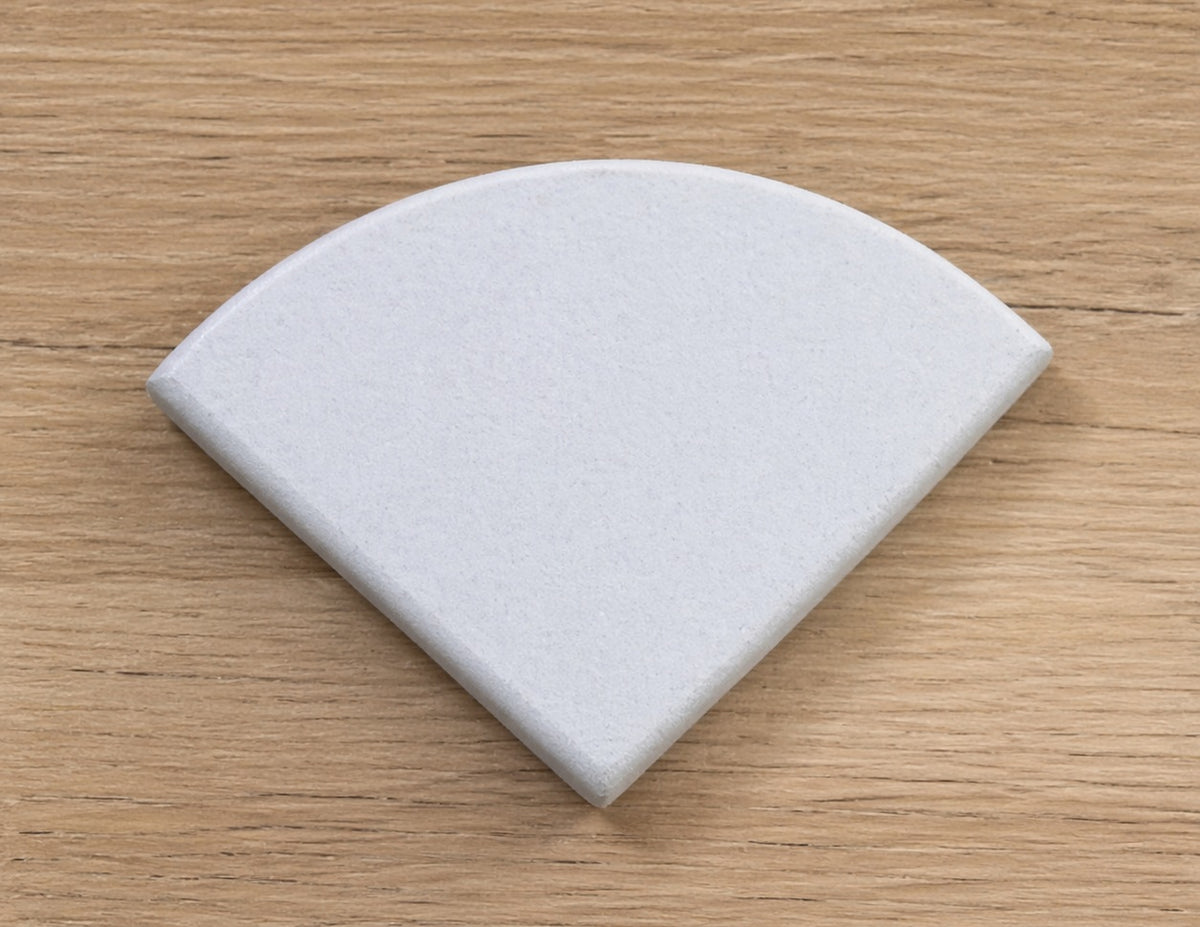 Pie Glass-Reinforced Concrete Pot Feet - Matt White