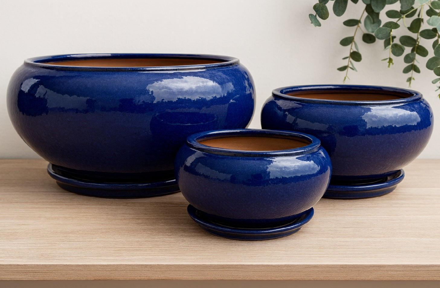 Solly Pot with Saucer - Juicy Blue