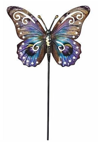 Metal Butterfly on Garden Stake