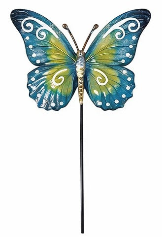 Metal Butterfly on Garden Stake