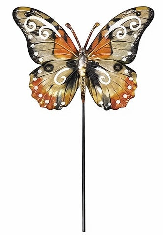Metal Butterfly on Garden Stake
