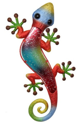Lizard Colourful Metal Wall Art