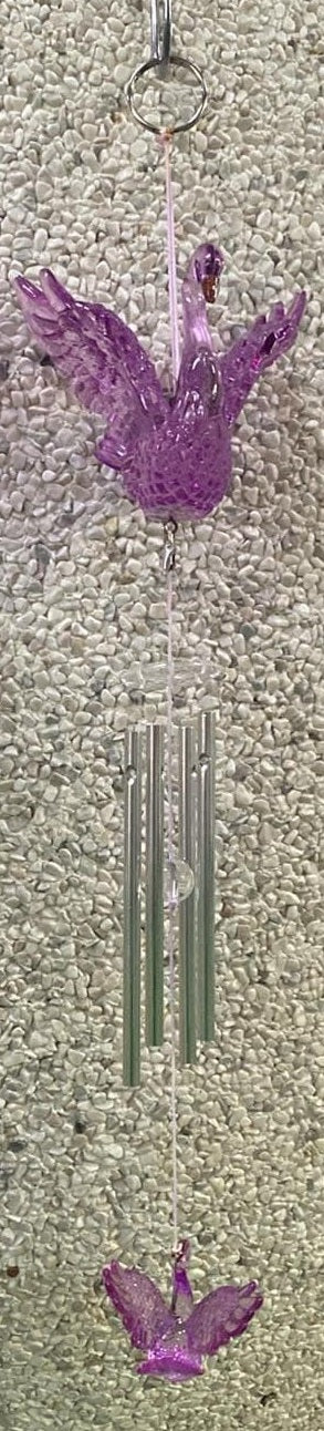Wind Chime Acrylic Swan