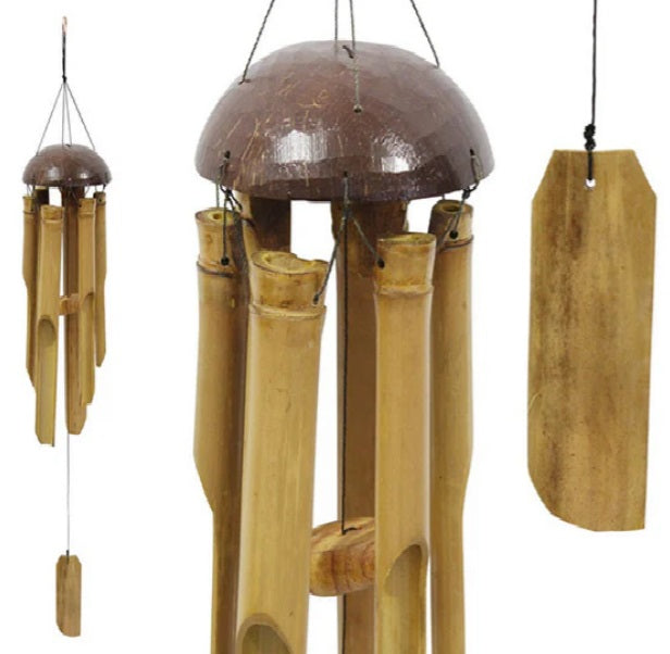 Wind Chime Bamboo Antique Natural