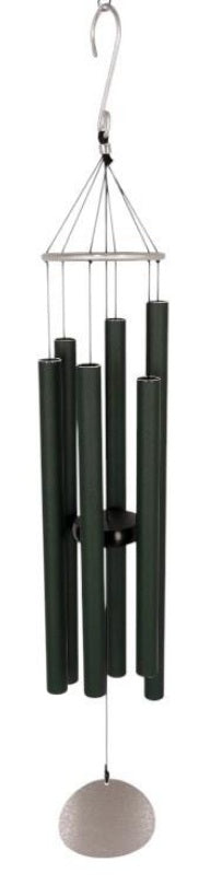 Wind Chime - Forest Green - 6-Tubes Tuned Metal