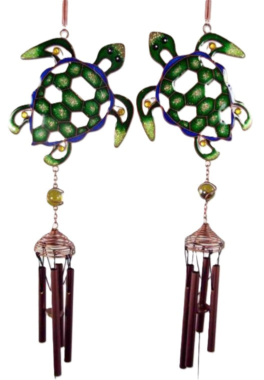 Wind Chime Mosaic Turtle