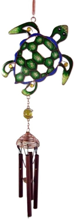 Wind Chime Mosaic Turtle