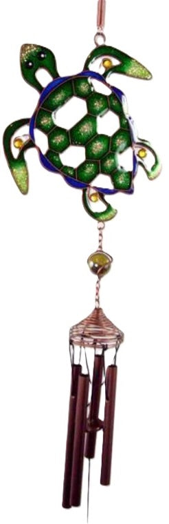 Wind Chime Mosaic Turtle
