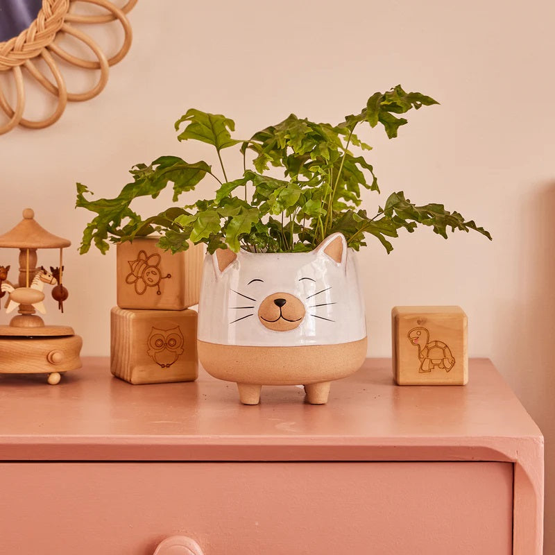 Happy Cat Cover Pot