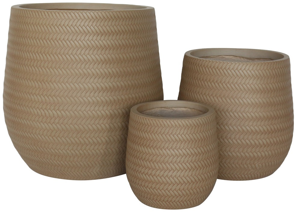 Bamboo Cigar Pot Sandy Beech