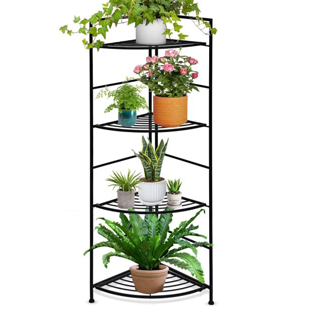 Plant Stand - 4-Tier Folding Corner Plant Tower