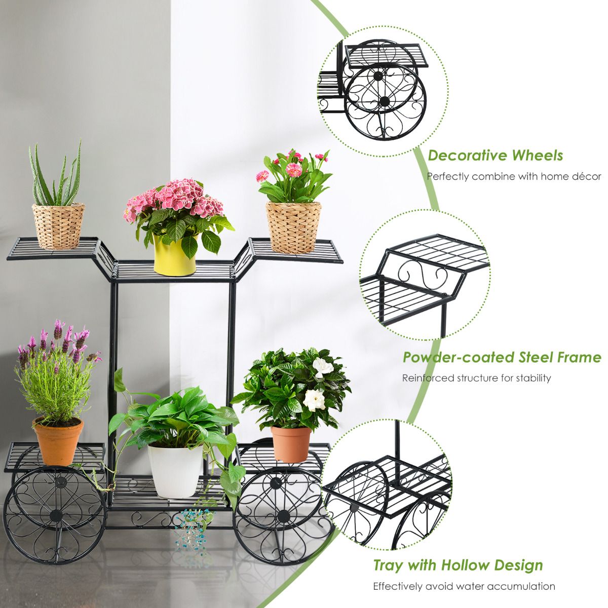 Plant Stand - 4-Tier Parisian Cart
